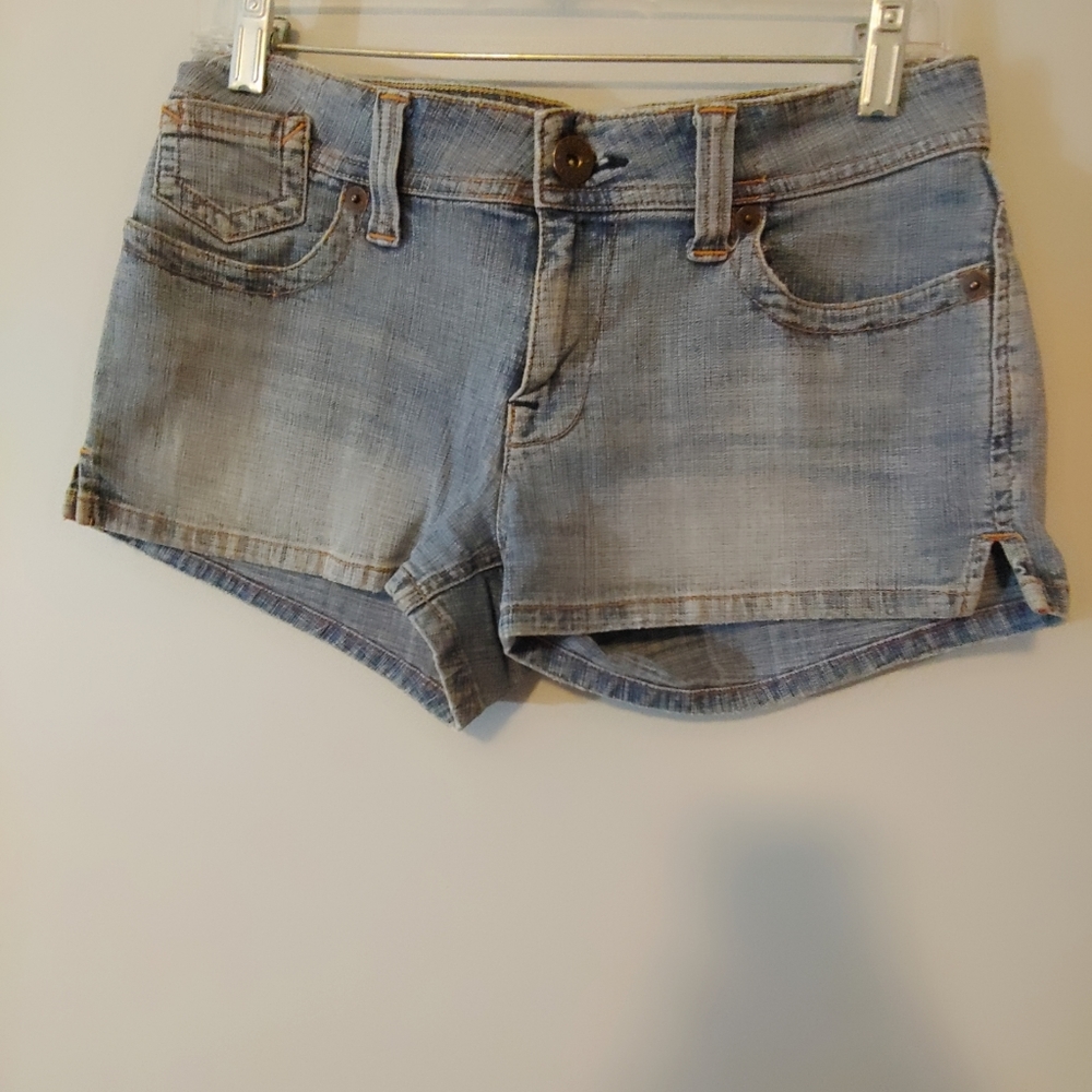 Bongo Let Me B Low Rise Jean Shorts.